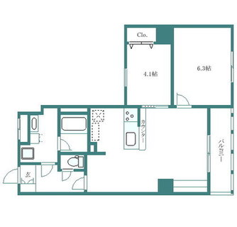 東京都板橋区相生町 賃貸マンション 2LDK