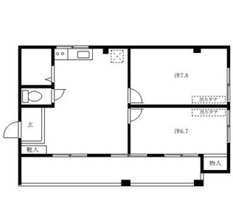 東京都板橋区仲宿 賃貸マンション 2DK