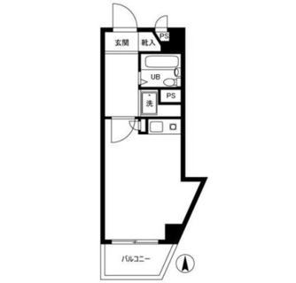 東京都北区上中里２丁目 賃貸マンション 1R