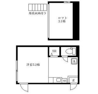東京都北区滝野川１丁目 賃貸アパート 1R
