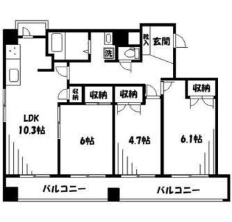 東京都文京区千石１丁目 賃貸マンション 3LDK
