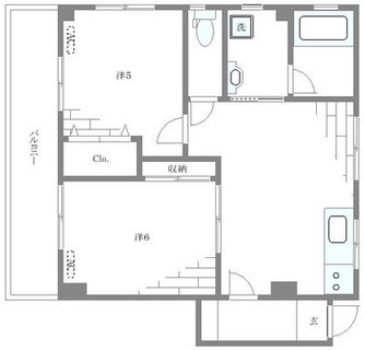 東京都北区東十条２丁目 賃貸マンション 2DK
