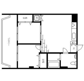 東京都豊島区巣鴨２丁目 賃貸マンション 2DK