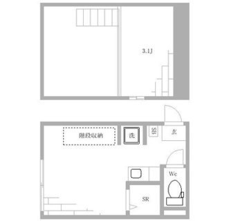 東京都北区滝野川１丁目 賃貸アパート 1R
