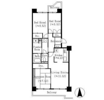 東京都板橋区坂下２丁目 賃貸マンション 3LDK