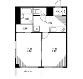 東京都板橋区熊野町 賃貸マンション 2K