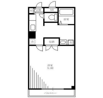 東京都北区豊島２丁目 賃貸マンション 1K