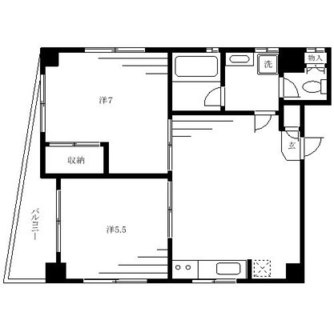 東京都豊島区西巣鴨２丁目 賃貸マンション 2DK