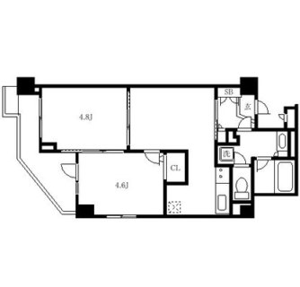 東京都板橋区板橋２丁目 賃貸マンション 2DK